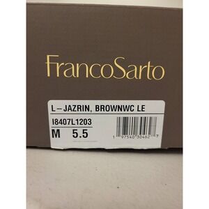 Franco Sarto L-Jazrin Brown Leather Knee High Boots Womens Size 5.5M Wide Calf